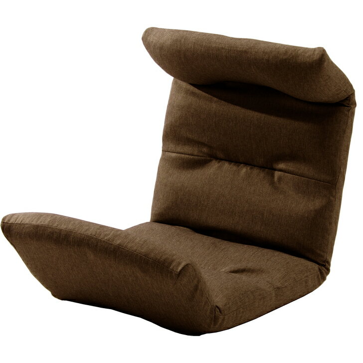 和楽の雲　日本製座椅子・2タイプ・リクライニング付きチェアー 上タイプ [ダリアン ブラウン]