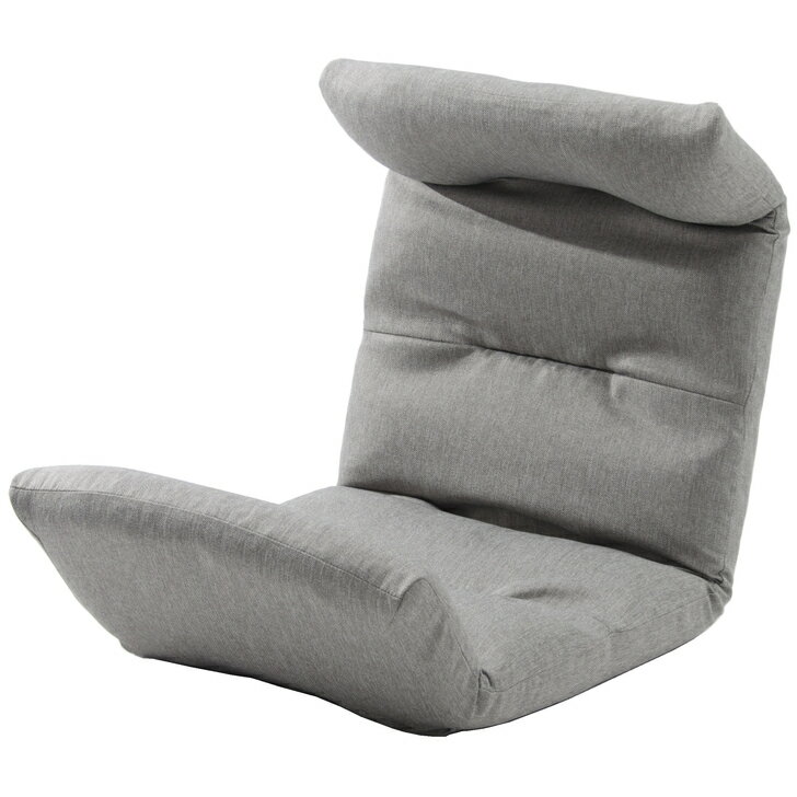 Rakuten - 和楽の雲　日本製座椅子・2タイプ・リクライニング付きチェアー 上タイプ [タスク グレー]