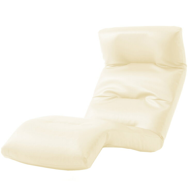 Rakuten - 和楽の雲　日本製座椅子・2タイプ・リクライニング付きチェアー下タイプ [ PVC アイボリー]