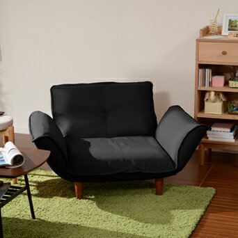 KAN　1P ソファ　A282 樹脂脚S 150mm [ダリアン ブラック](3)