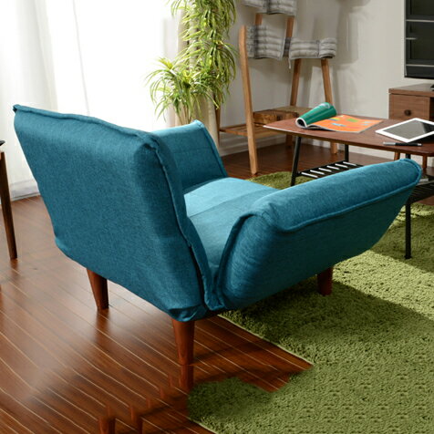 Rakuten - KAN　1P ソファ　A282 樹脂脚S 150mm [タスク ブルー ]