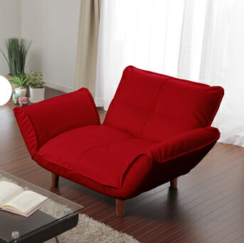 Rakuten - KAN　1P ソファ　A282 樹脂脚S 150mm [PVC レッド]