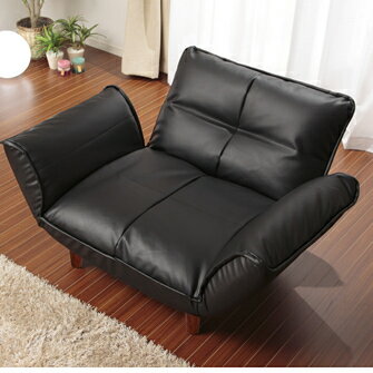 Rakuten - KAN　1P ソファ　A282 樹脂脚S 150mm [PVC ブラック]