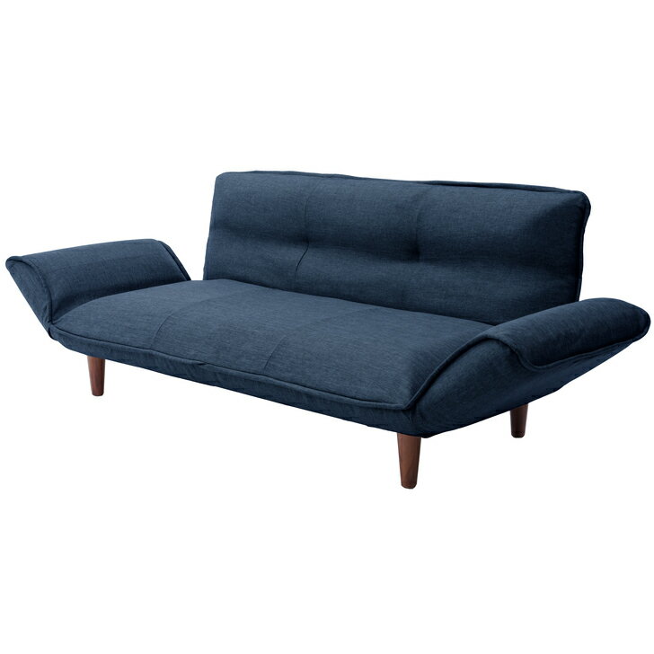 Rakuten - KAN-3Pカウチソファ　A652p 樹脂脚150mm [タスク ネイビー]