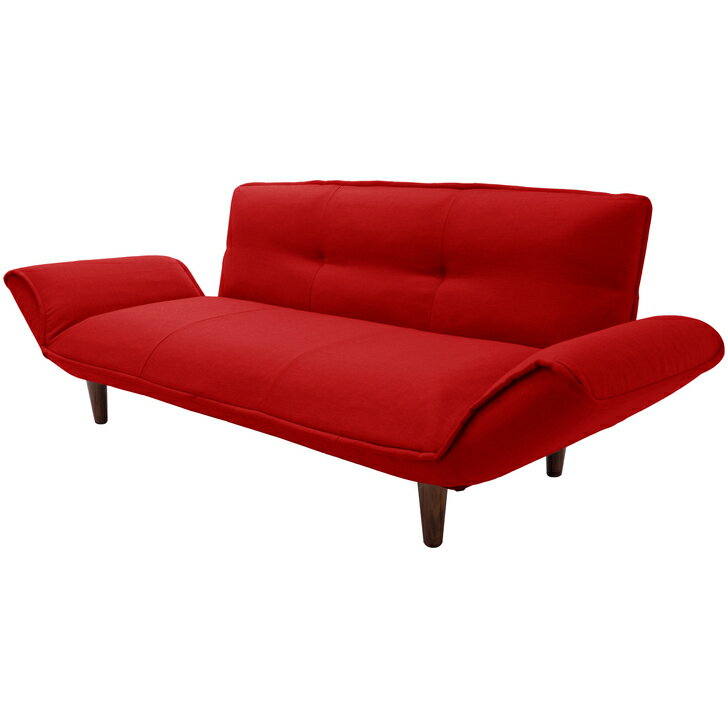 Rakuten - KAN-3Pカウチソファ　A652p 樹脂脚150mm [タスク レッド]