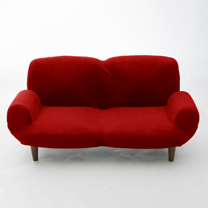 SUICA　ソファ　2人掛　A616 樹脂脚150mm [テクノ レッド]