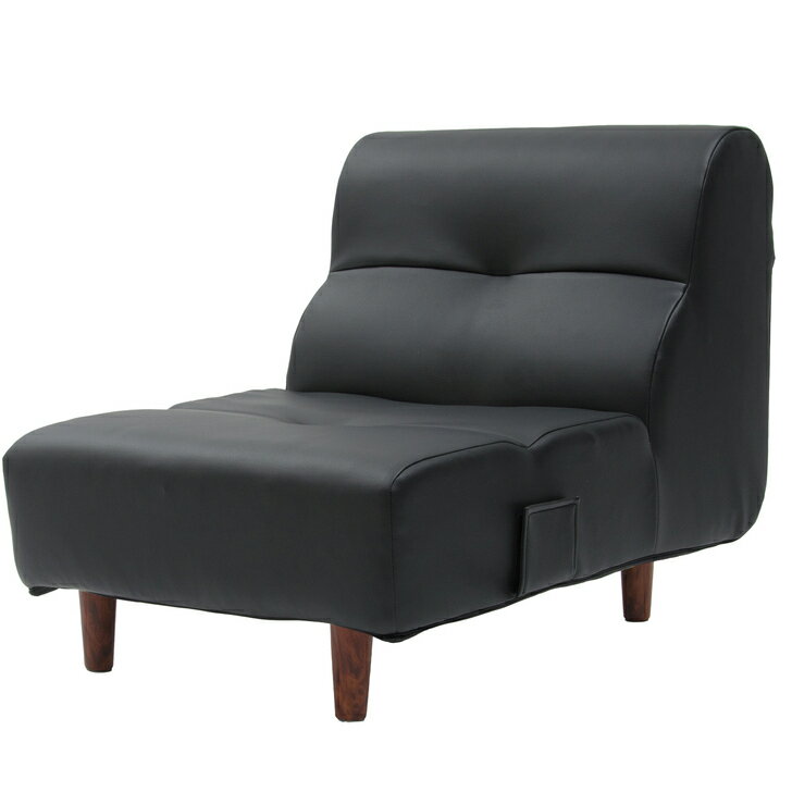 Augustソファ 1人掛【バラ】樹脂脚T　200mm　A529-S [PVCブラック]