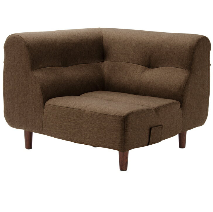 Rakuten - Augustソファ コーナー【バラ】 樹脂脚T　200mmA529-C [タスクブラウン]