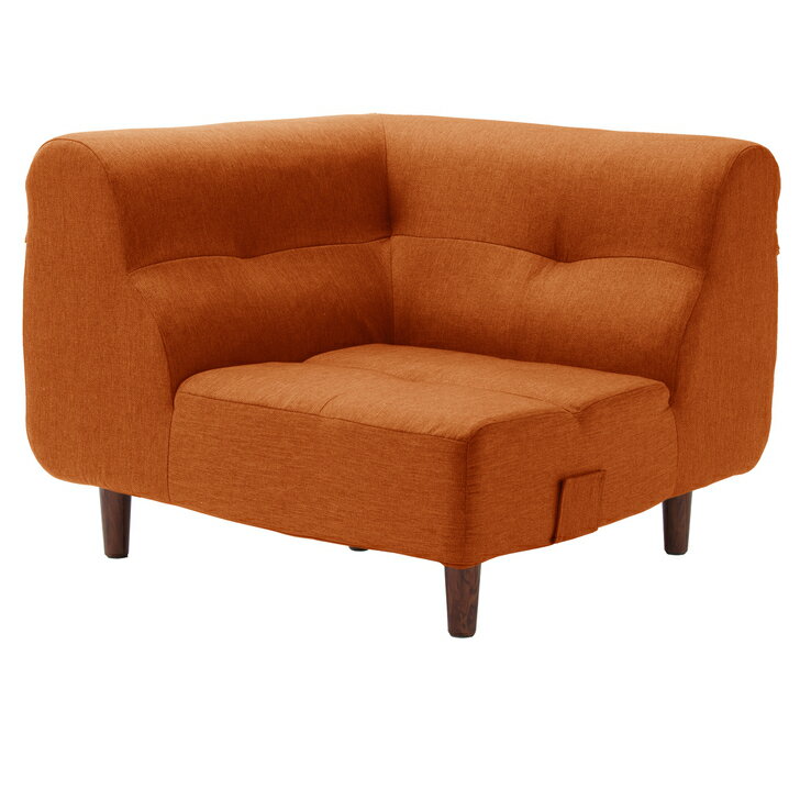 Augustソファ コーナー【バラ】樹脂脚S 150mm A529-C [タスクオレンジ]