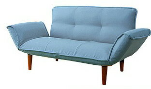 Rakuten - 和楽 カウチソファ 2P KAN 【デニム調 ライトブルー】