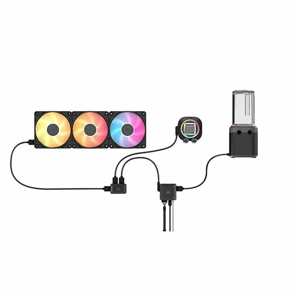 Corsair Hydro X Series iCUE LINK XH505i RGB Custom Cooling Kit ����������䥭�å� �֥�å���CX-9070018-WW