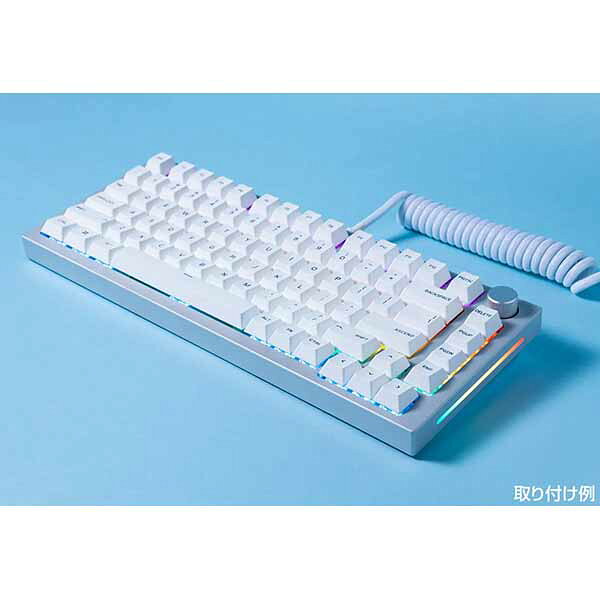 Glorious GMMK PRO 75% Barebone ANSI USA White Ice 75%キーボード用ベアボーン ホワイト｜GLO-GMMK-P75-RGB-W 画像2