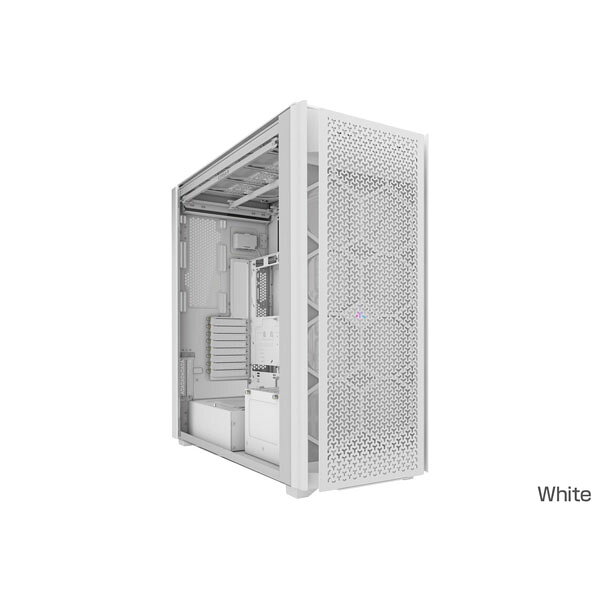 Corsair iCUE LINK 9000D RGB AIRFLOW Tempered Glass Super-Tower -White- フルタワー型PCケース ホワイト｜CC-9011274-WW