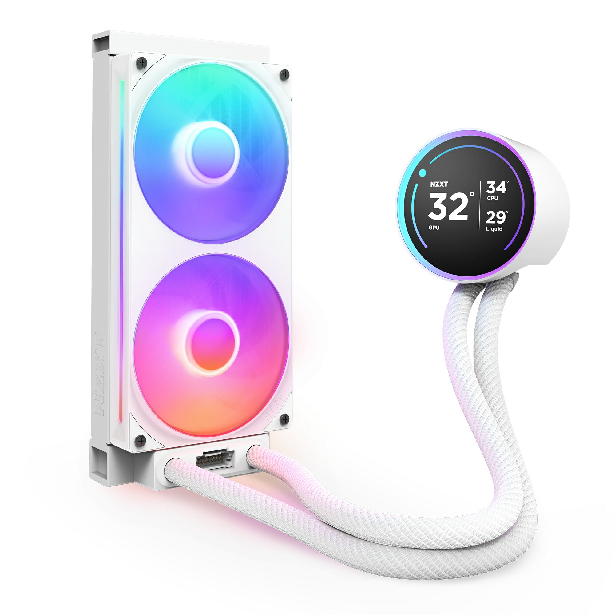 NZXT Kraken Elite 240 RGB v2 White 水冷一体型CPUクーラー ホワイト｜RL-KR24E-W2 2