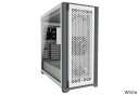 Corsair 5000D Airflow Tempered Glass -White- ミドルタワー型PCケース|CC-9011211-WW