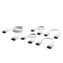 Corsair iCUE LINK Cable Kit with Straight connectors, White iCUE LINK対応デバイスを接続するストレートケーブルセット|CL-9011126-WW(2)