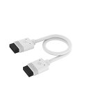 Corsair iCUE LINK Cable, 2x 200mm with Straight connectors, White iCUE LINK対応デバイスを接続するストレートケーブル ホワイト|CL-9011128-WW