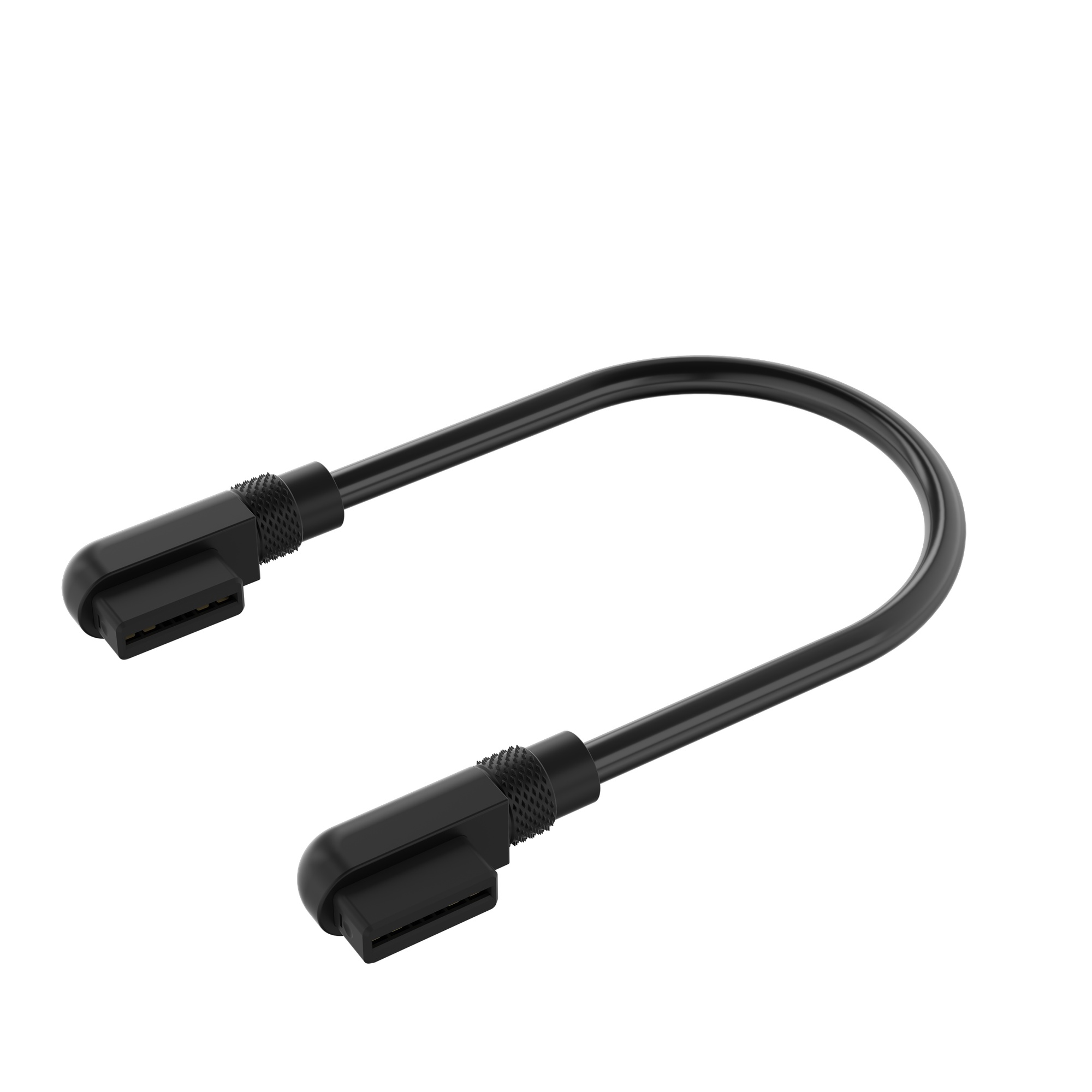 Corsair iCUE LINK Cable, 2x 135mm with Slim 90° connectors, Black iCUE LINK対応デバイスを接続する 両側90度コネクタ採用ケーブル ブラック|CL-9011133-WW
