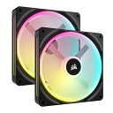 Corsair iCUE LINK QX140 RGB Starter Kit 140mm PWMファン スターターキット ブラック|CO-9051004-WW|詳細画像