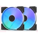 Fractal Design Prisma AL-18 ARGB PWM 2-Pack 静音LEDケースファン 180mm 2個パック |FD-FAN-PRI-...