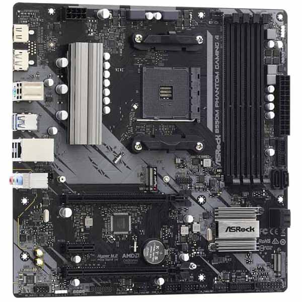 ASKダイレクトのASRock B550M Phantom Gaming 4 microATXマザーボード｜アングル2