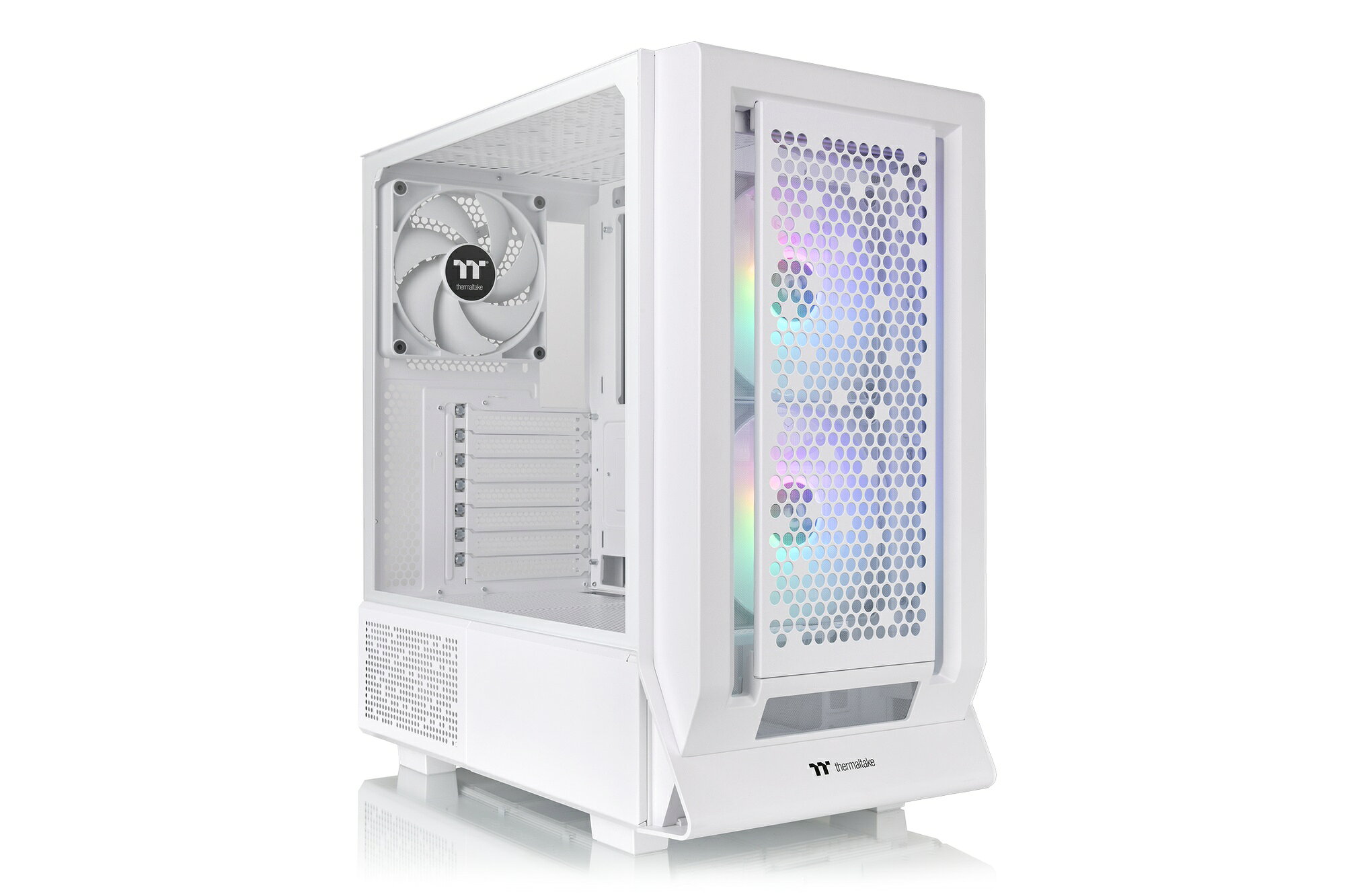 Thermaltake Ceres 350 MX Snow 交換可能な2種類のフロントパネルを付属 ミドルタ...