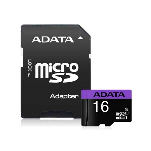 ADATA microSDHCメモリーカード 16GB U1 C10|AUSDH16GUICL10-RA1 ADATA microSDHCメモリーカード 16GB U1 C10|AUSDH16GUICL10-RA1