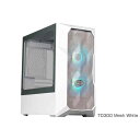 Cooler Master TD300 Mesh white ミニタワー型PCケース ホワイト|TD300-WGNN-S00(2)
