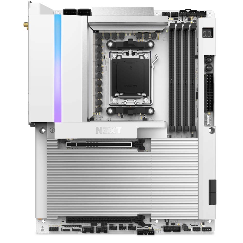 NZXT N9 X870E ゲーミングマザーボード White AMD X870Eチップセット搭載 ホワイト｜N9-X87XT-W1