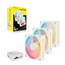 Corsair iCUE LINK LX120-R RGB WHITE Triple Reverse Fans Starter Kit 120mmファンx3 スターターキット ホワイト|CO-9051054-WW(2)