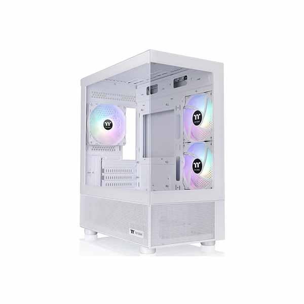 Thermaltake View 170 TG ARGB Snow ピラーレスデザイン採用 ミニタワー型PCケース｜CA-1Z4-00M6WN-00