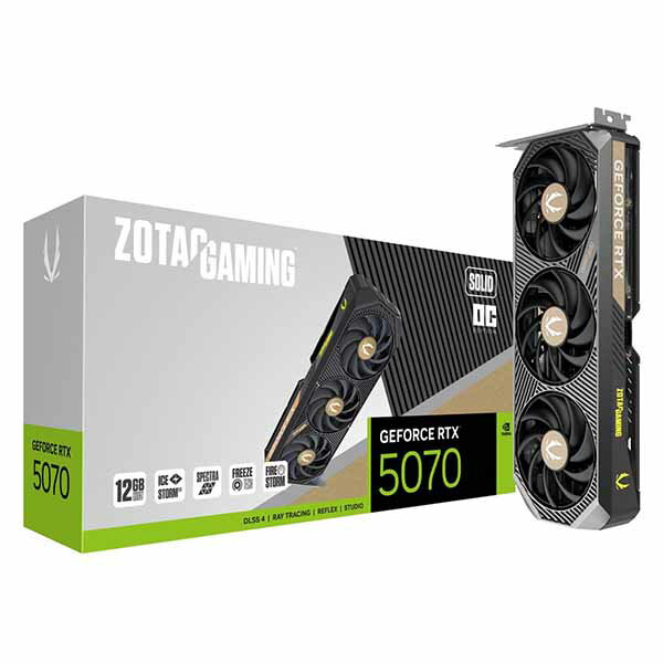 ZOTAC GAMING GeForce RTX 5070 SOLID OC 12GB GDDR7 եåܡɡRTX5070SOLIDOC12G/ZT-B50700J-10P
