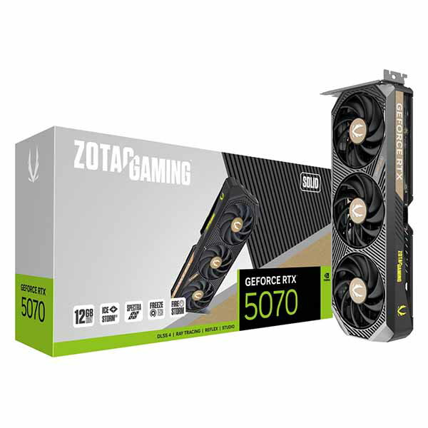 ZOTAC GAMING GeForce RTX 5070 SOLID 12GB GDDR7 եåܡɡRTX5070SOLID12G/ZT-B50700D-10P