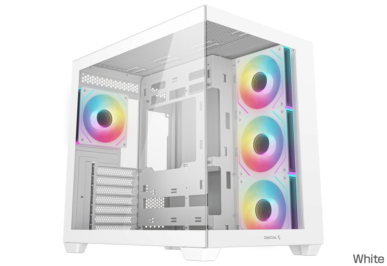 Deepcool CG530 4F WH ミドルタワー型PCケース ホワイト｜R-CG530-WHADA4-G-1