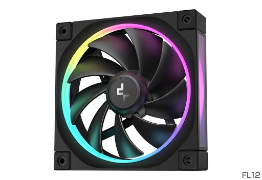 Deepcool FL12 120mmファンx1 ブラック|R-FL12-BKAPN1-G Deepcool FL12 120mmファンx1 ブラック|R-FL12-BKAPN1-G