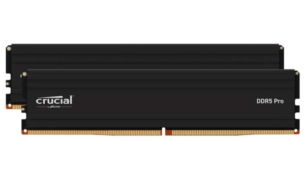 Crucial Pro 32GB(16GBx2) DDR5 5600MHz(PC5-44800) UDIMM CL46 (16Gbit)｜CP2K16G56C46U5