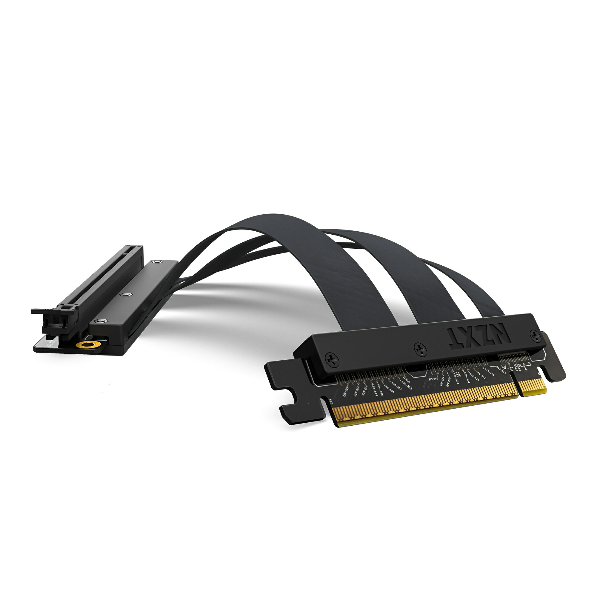 NZXT 垂直マウント対応ライザーケーブル(PCIE4.0 x 16) ブラック｜AB-RC200-B1