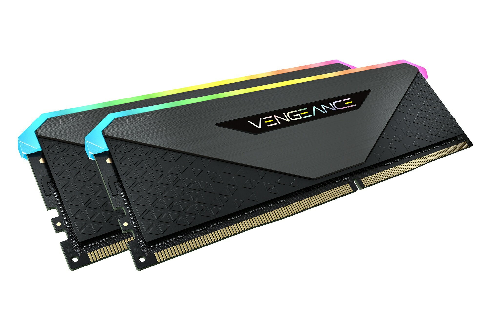 Corsair 64GB(32GBx2) DDR4 3600MHz (PC4-28800) 18-22-22-42 UDIMM VENGEANCE RGB RT ブラック 1.35V for AMD Ryzen｜CMN64GX4M2Z3600C18