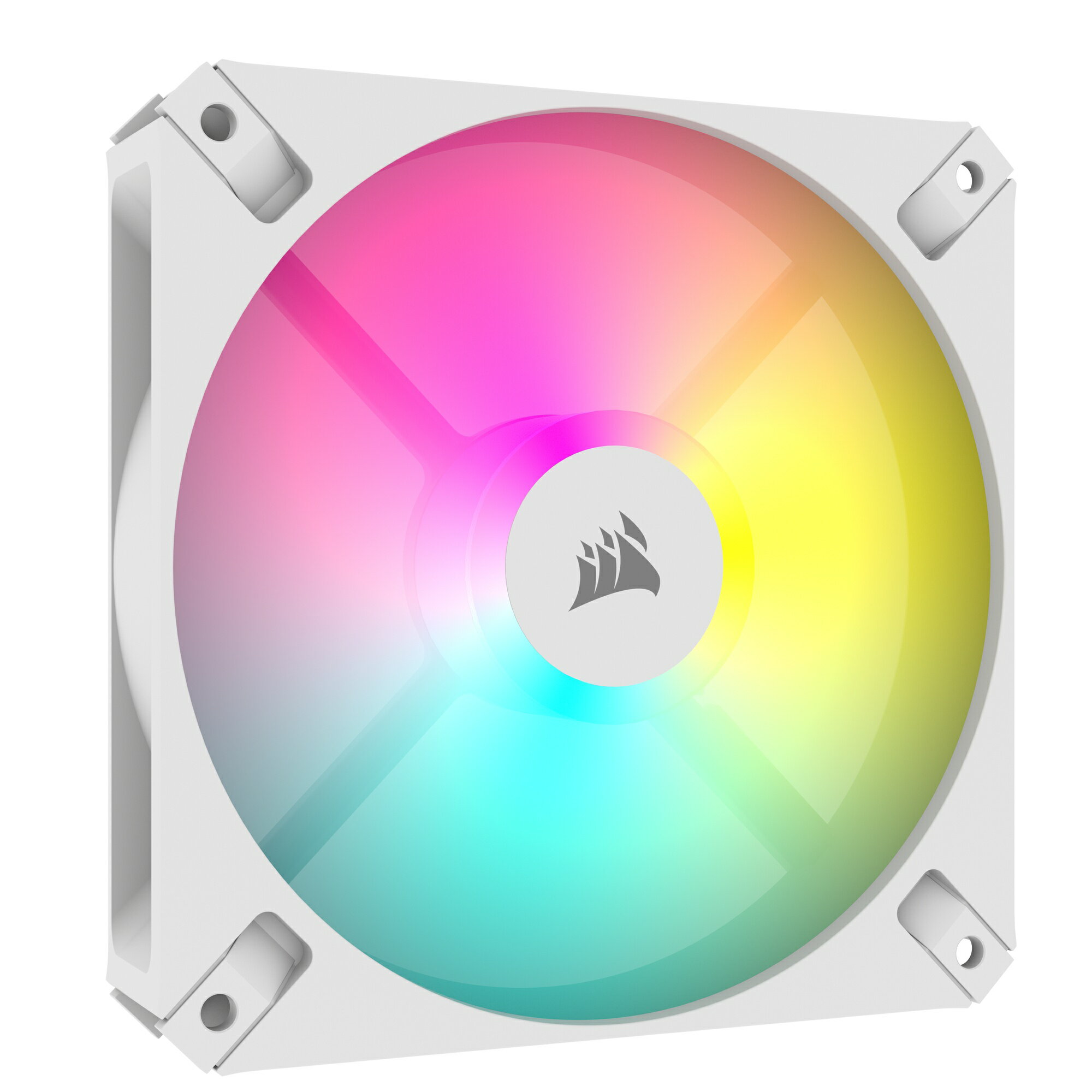 Corsair iCUE AR120 RGB ELITE WHITE Single Pack 120mm x1 ホワイト ファン単品モデル｜CO-9050168-WW