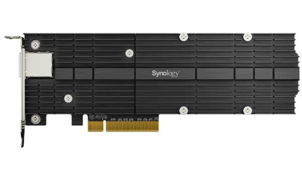 Synology M.2 NVMe & 10GbE Combo Adapter Card (PCIe 3.0 x8) コンボアダプタカード|E10M20-T1