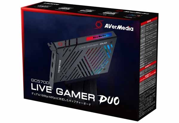 AVerMedia TECHNOLOGIES Live Gamer DUO GC570D 内蔵型ゲームキャプチャー｜GC570D