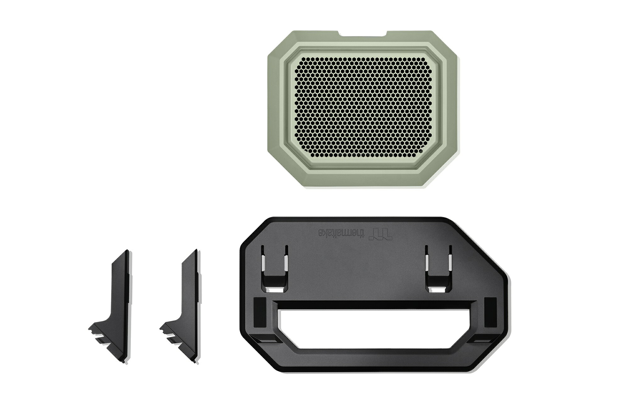ASKダイレクトのThermaltake Chassis Stand Kit for The Tower 300 Matcha Green グリーン 横置スタンド｜AC-074-ONENAN-A1｜アングル3