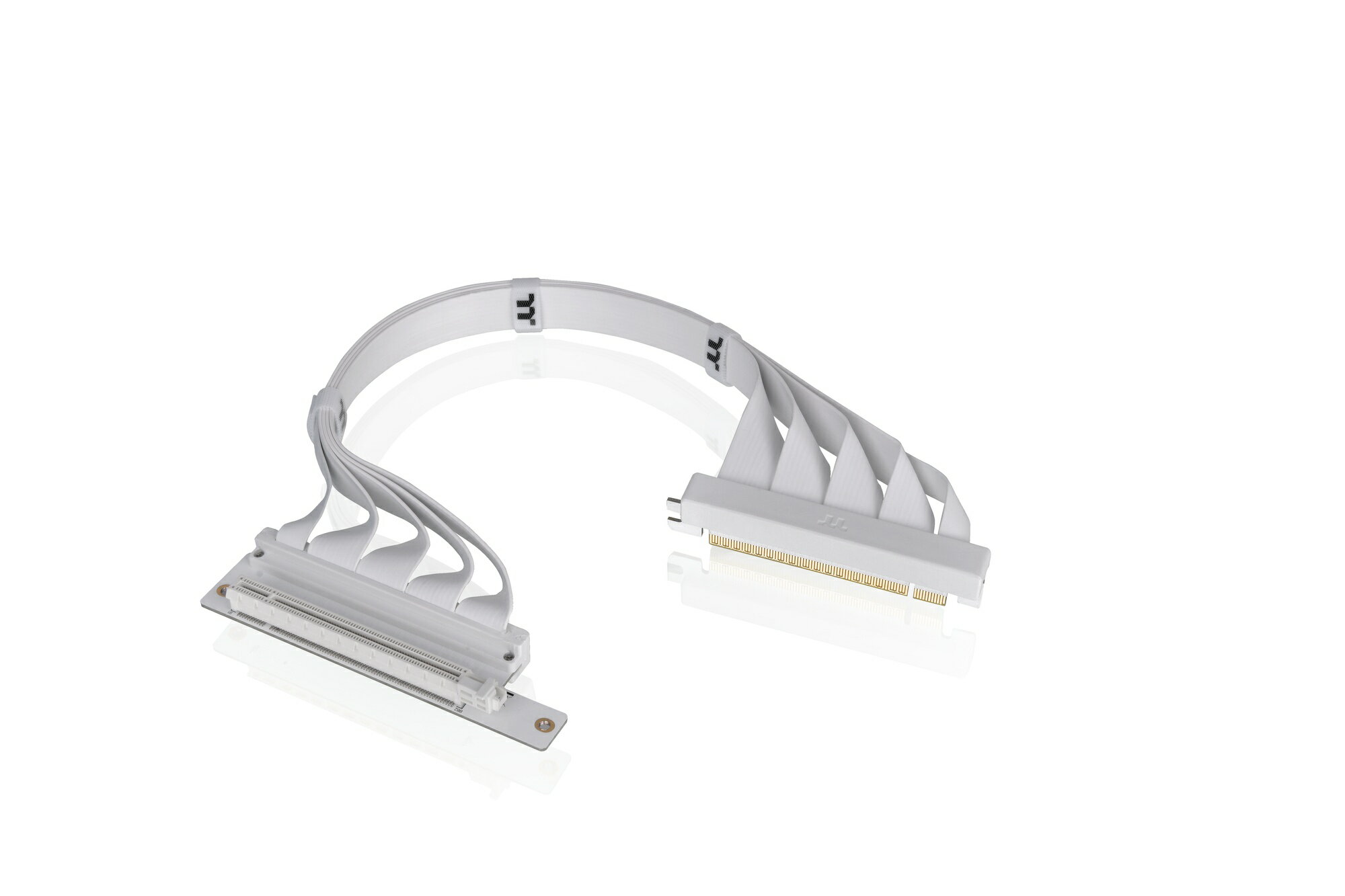 Thermaltake PCI-E 4.0 Dual 90 Degree Riser Cable 400mm Snow PCI-E 4.0...