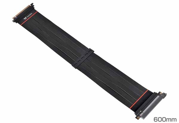 【10%ポイント・要エントリー】Thermaltake PCI Express Extender Cable PCI-E4.0（600mm) ライザーケ..