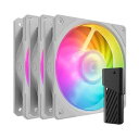Cooler Master Mobius 120P ARGB White 3-Pack Fan Kit ループダイナミックベアリング採用 120mmファンx3 ホワイト|MFZ-M2DW-243P2-R1(2)
