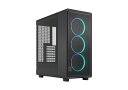 Fractal Design Epoch Black TG RGB Light tint ミドルタワー型PCケース 強化ガラスパネル RGBファン ブラック|FD-C-EPO1A-04