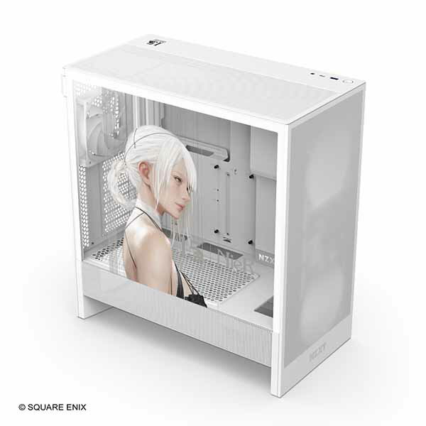 NZXT H5 Flow NieR SQUARE ENIX 15th Anniversary Edition ミドルタワー型PCケース ホワイト｜CC-H52FW-SB