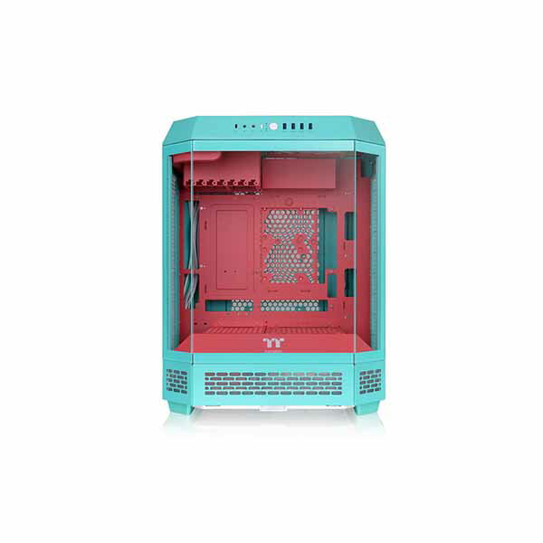 【10%ポイント・要エントリー】Thermaltake The Tower 600 Mint Strawberry 3面強化ガラスパネル採用 ..