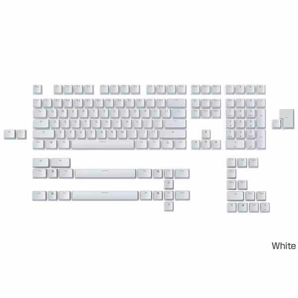 乐天商城 - Glorious Aura Keycaps v2 - White キーキャップセット ホワイト｜GLO-KC-AURA2-W