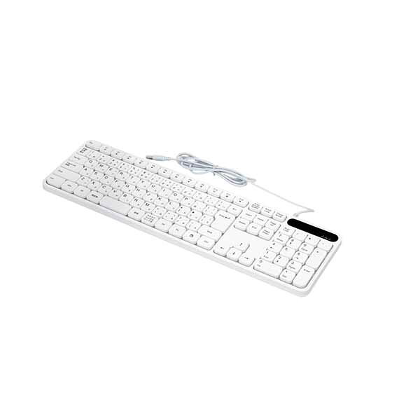 ASKダイレクトのINDENA USBキーボード＆マウスコンボセット 白｜KC01/G228-JP White｜アングル2